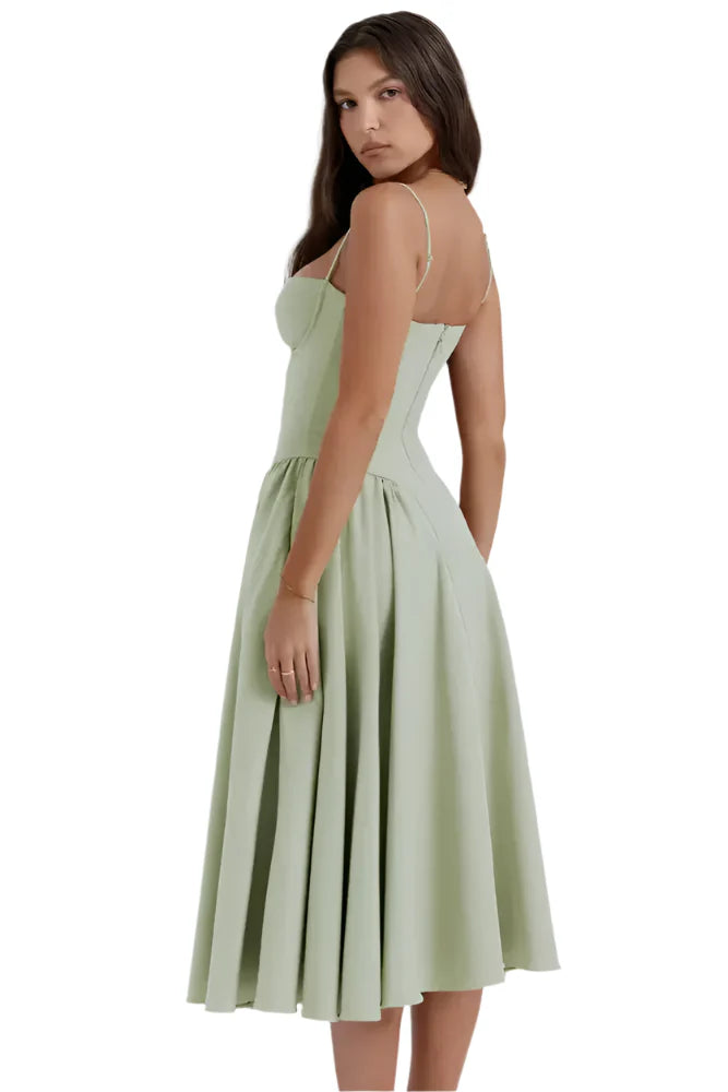 Himari - Corset-style midi dress