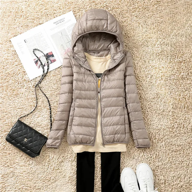 Frida - Ultralight Packable Down Coat with Hood