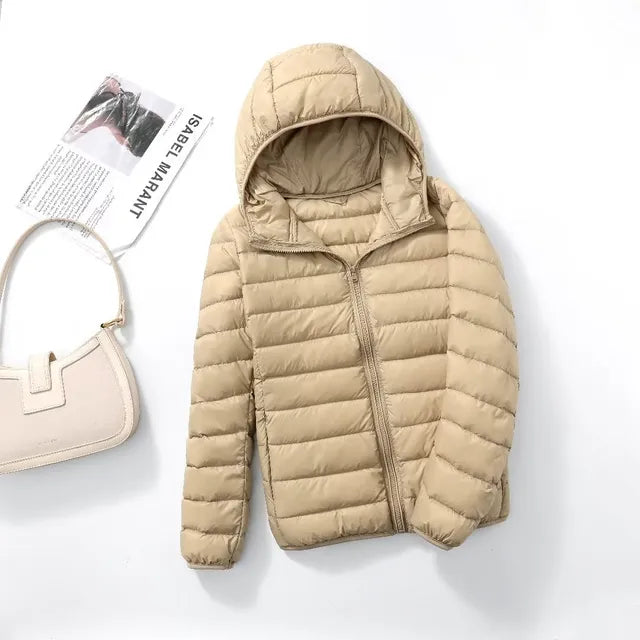 Frida - Ultralight Packable Down Coat with Hood