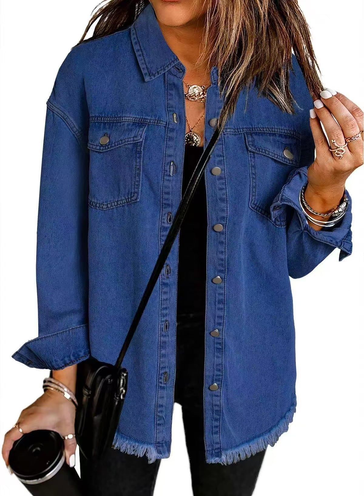 A classic women's denim jacket for everyday wear