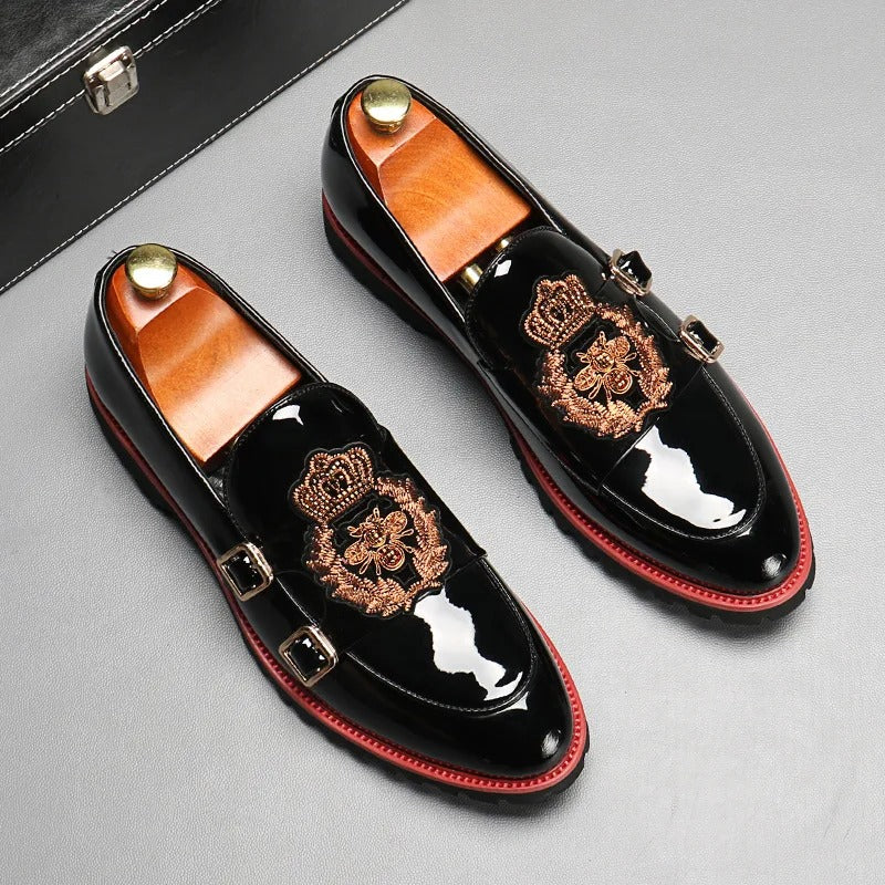 Marco - elegant loafers with double metal buckle