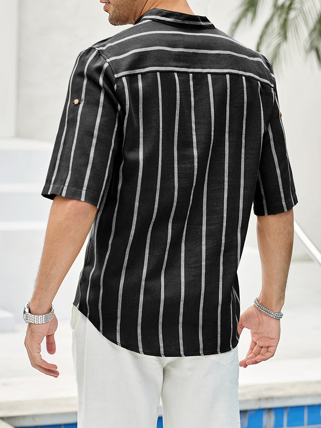 Kevin - Stylish striped short sleeves