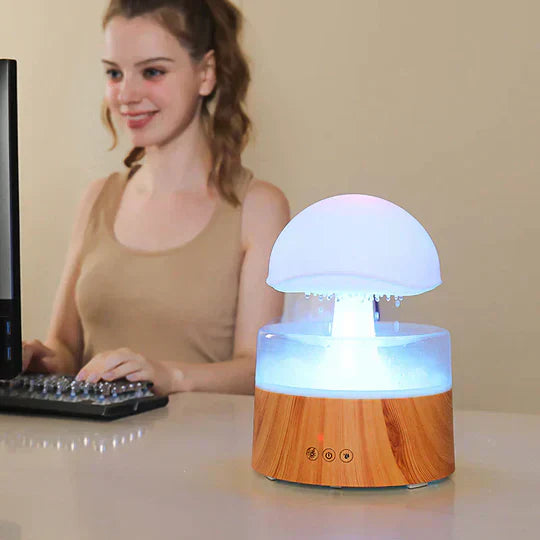 セリーンブリーズ - ナイトライト付きのエレガントな加湿器