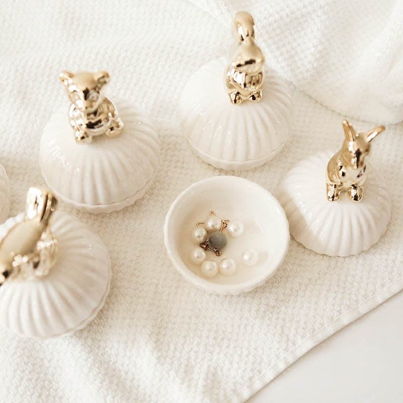 Jewelry Keeper - Animal Design Storage Jar