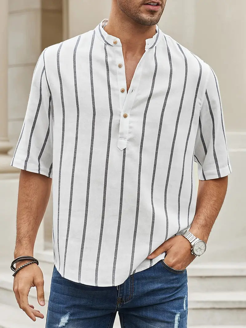 Kevin - Stylish striped short sleeves
