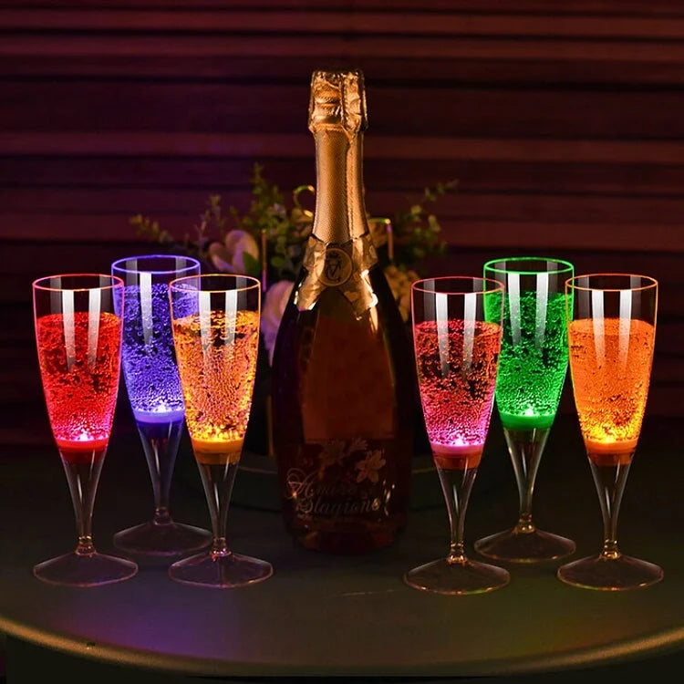 Glowship - LED Illuminated Wine Glass Set (6 pieces)