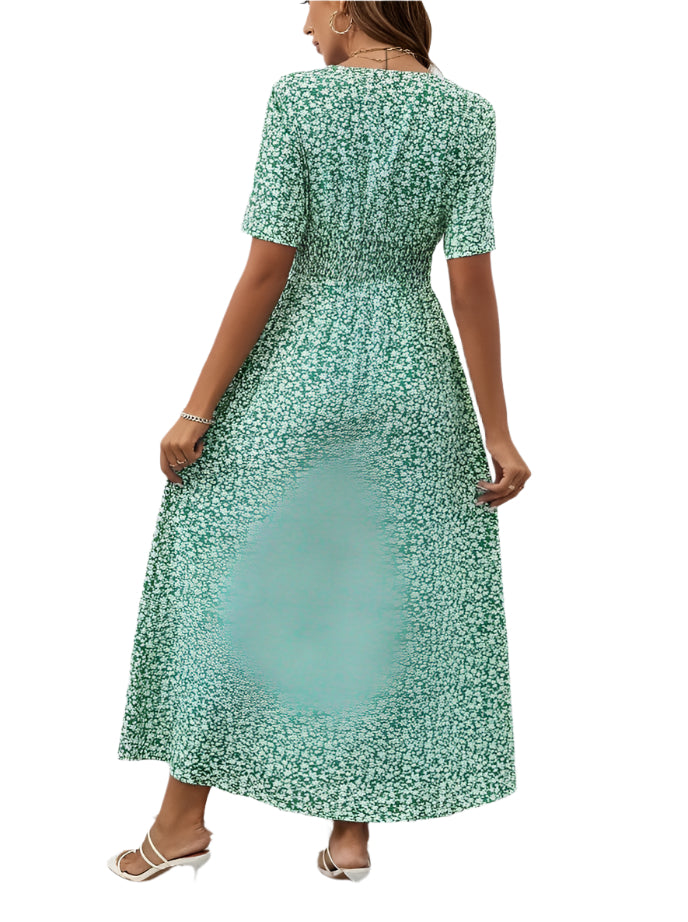 Gwen V-neck Airy Maxi Dress