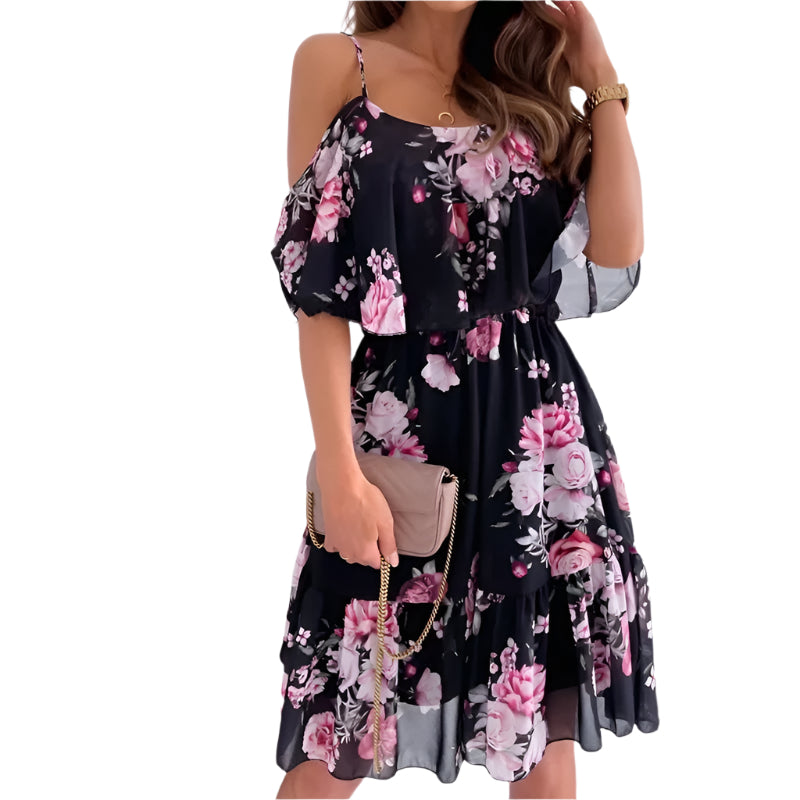 Evi - Floral Ruffle Summer Dress