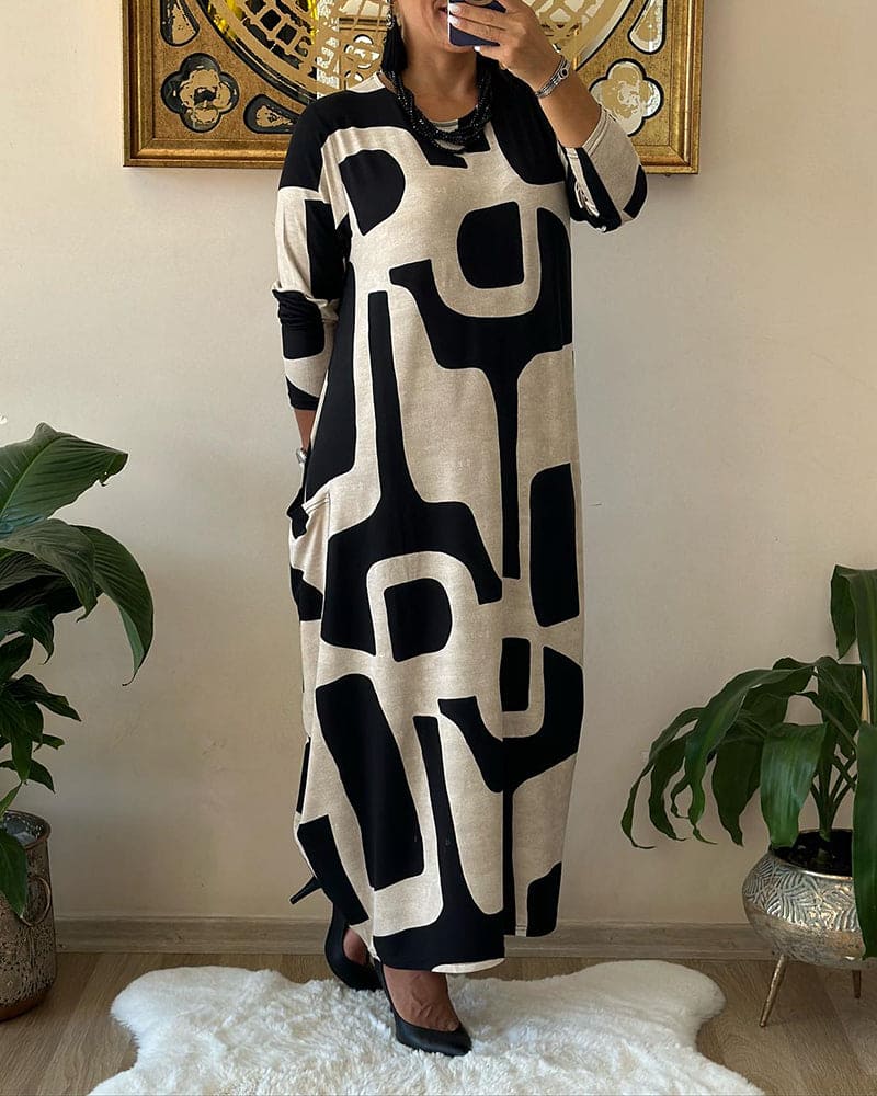 Carla - Printed Oversized Dress