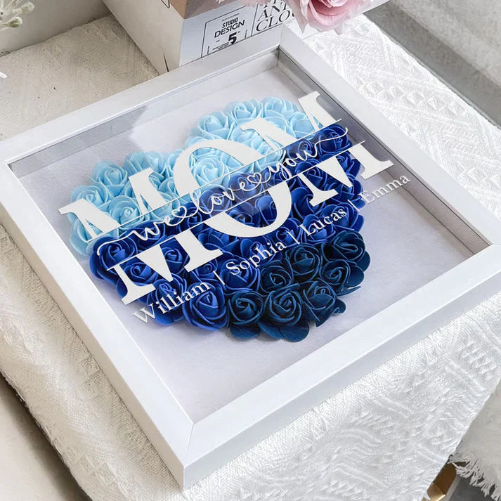 Personalized Flower Heart - Unique Mother's Day Gift