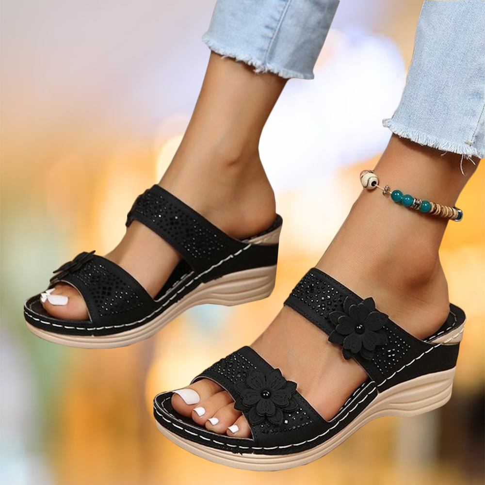 Bella - Elegant Floral Sandals