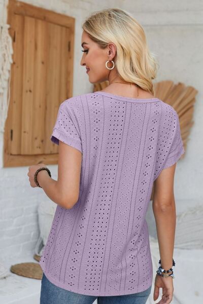 Louis Aillet Round Neck Rolled Short Sleeve T-Shirt