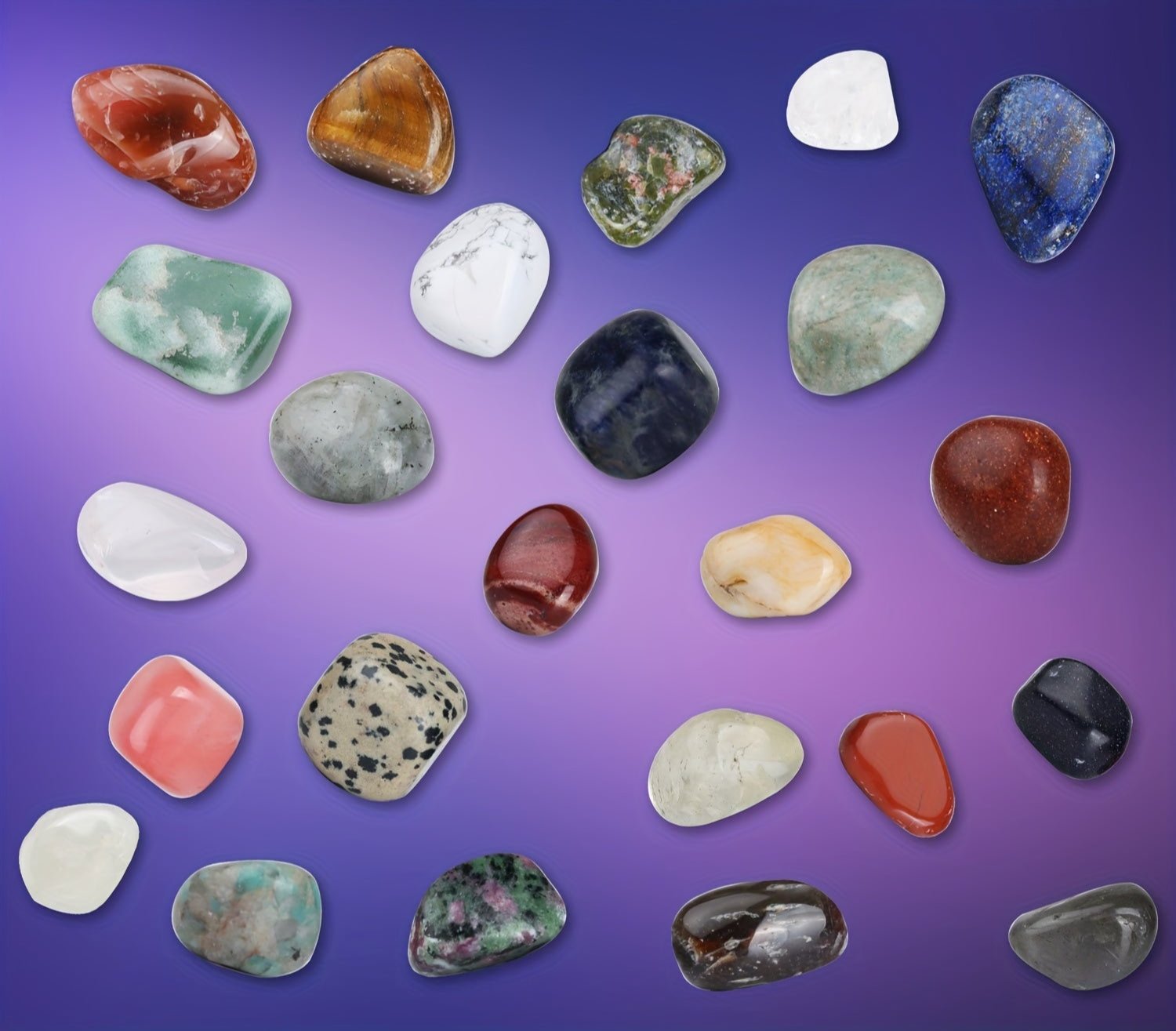 1 Christmas Gemstone Advent Calendar with 24 Natural Quartz Crystals