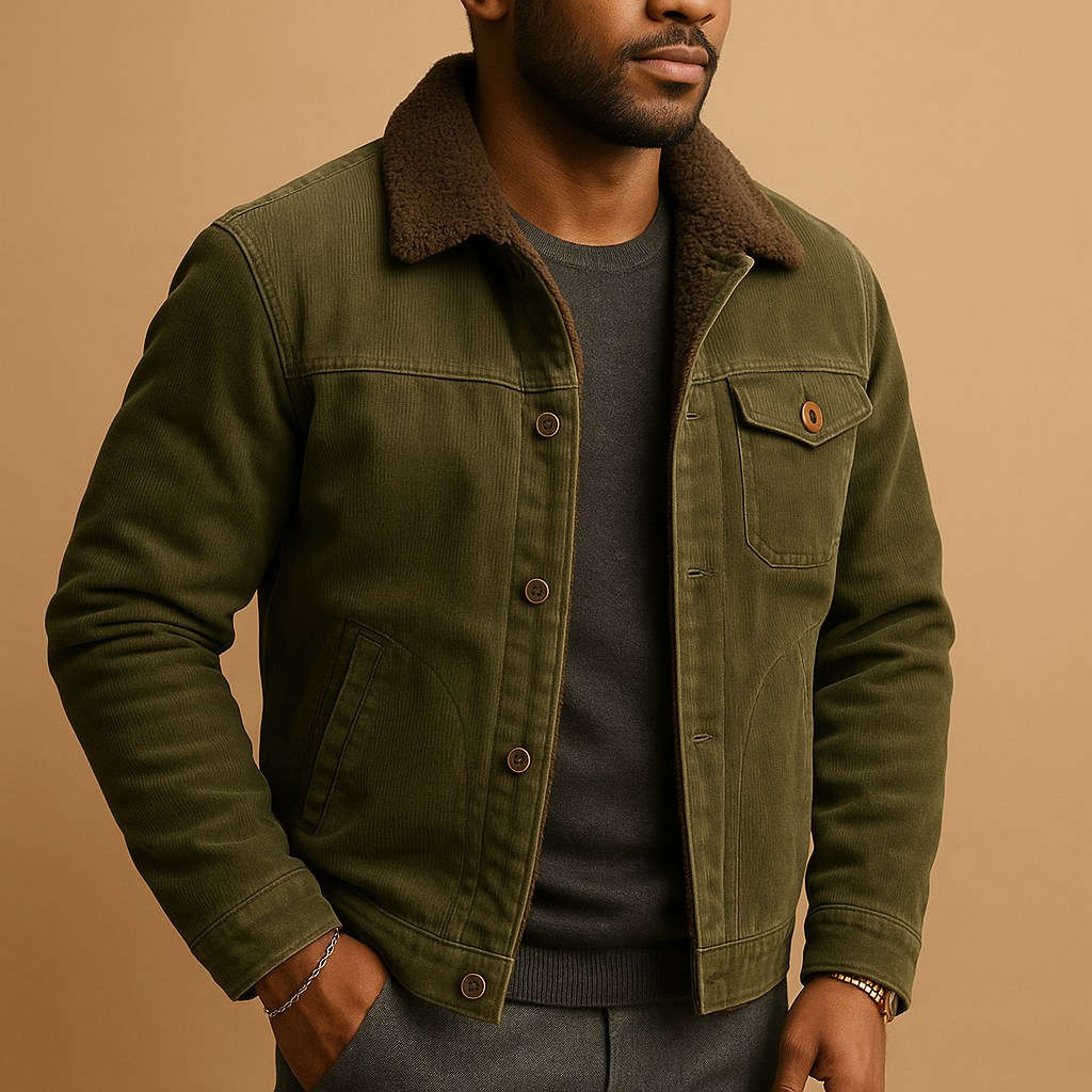 Modern Cut Corduroy Men's Jacket | Daan