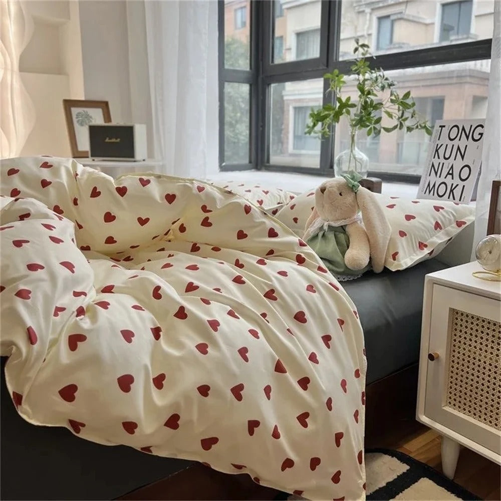 Velvet Heart - Heart-themed duvet cover