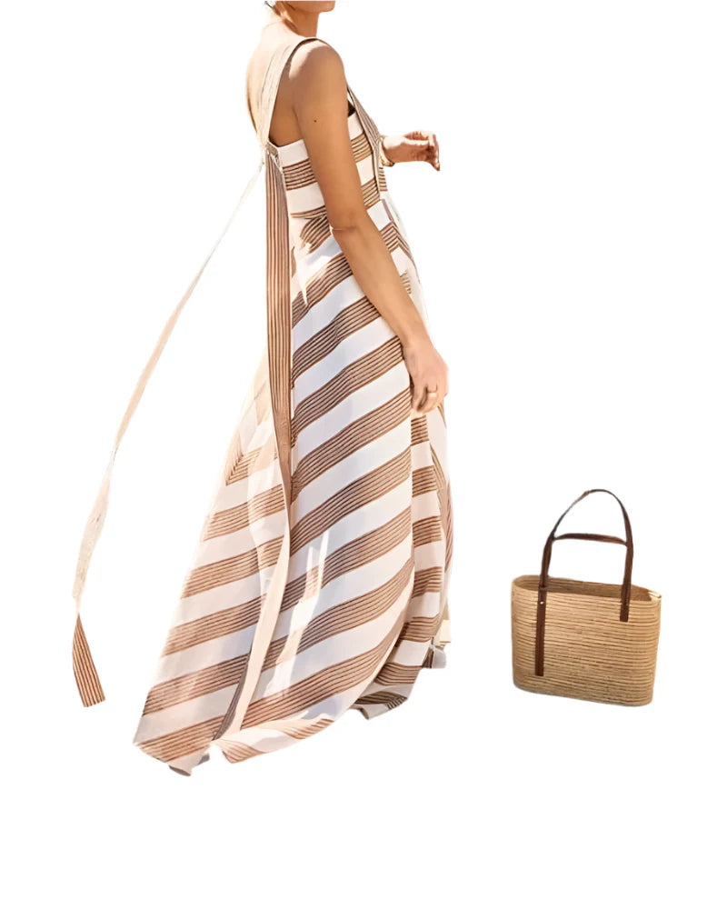 Ava – Striped strap dress