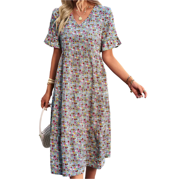 Maribel – Floral Midi Dress