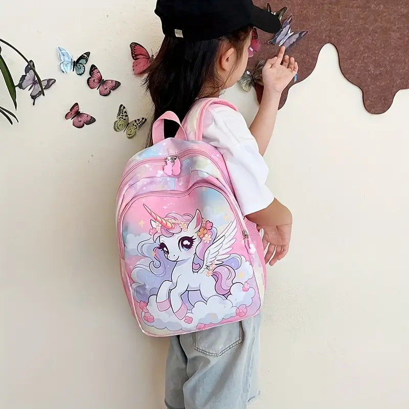 2025 Princess Backpack for Girls – Lightweight Foldable Bag with Cute Cloud Design