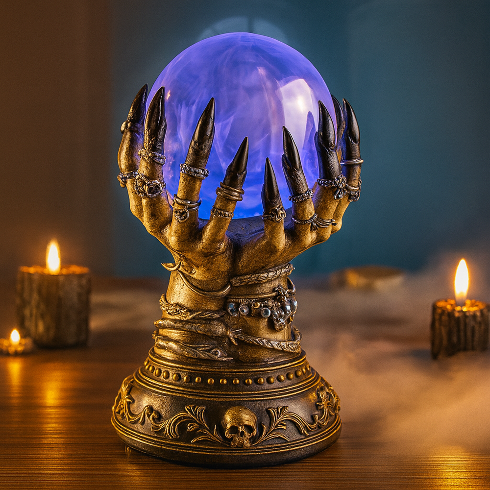 Night Sphere | Gothic Hand-Designed Halloween Crystal Ball Lamp