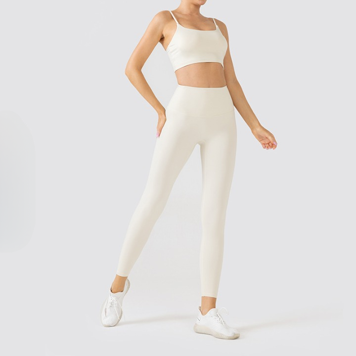 Women's Seamless Yoga & Pilates Set - Sports Bra, High-Waisted Shorts, and Leggings