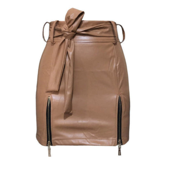 Pauline - Leather Mini Skirt