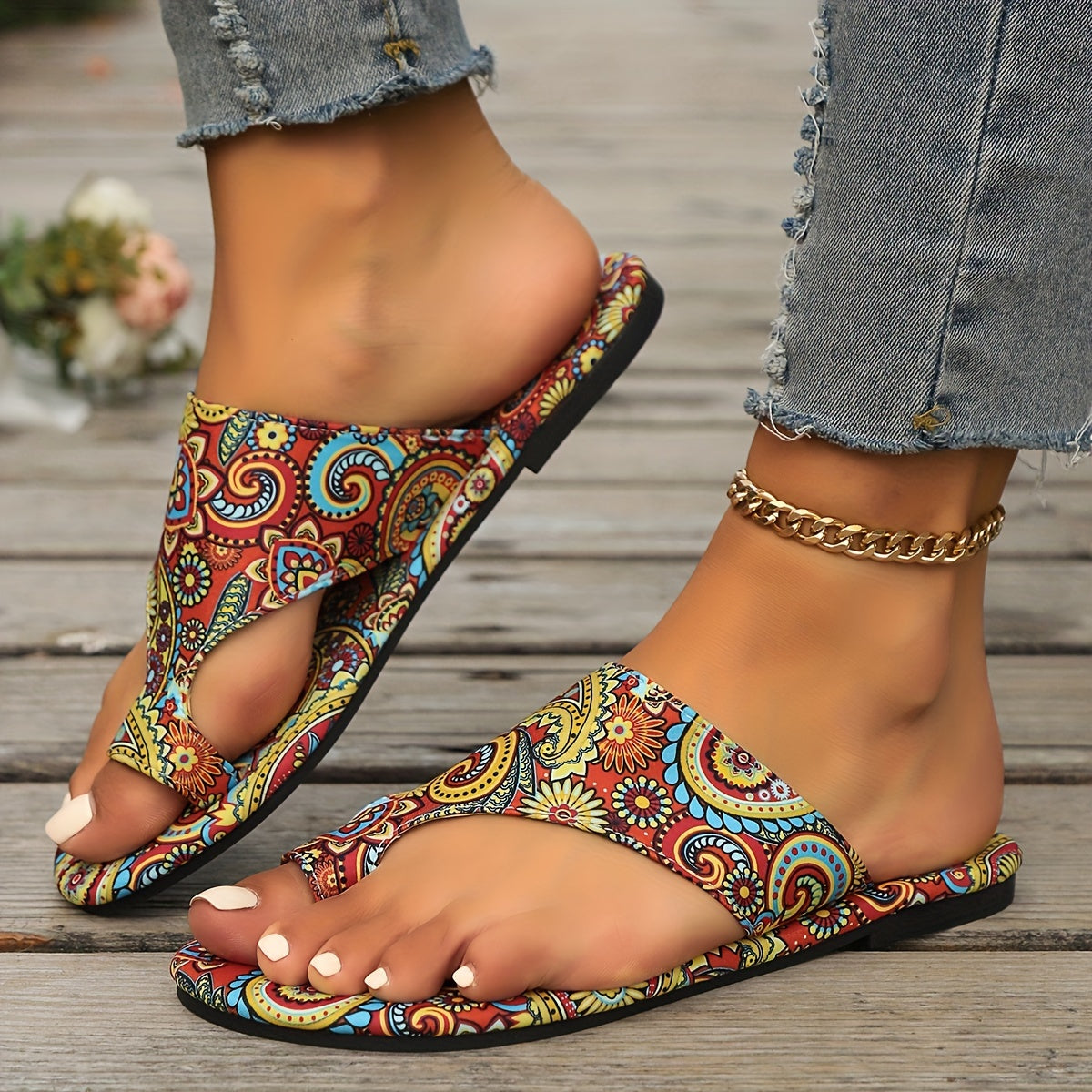 Michi - Colorful open-toe slippers