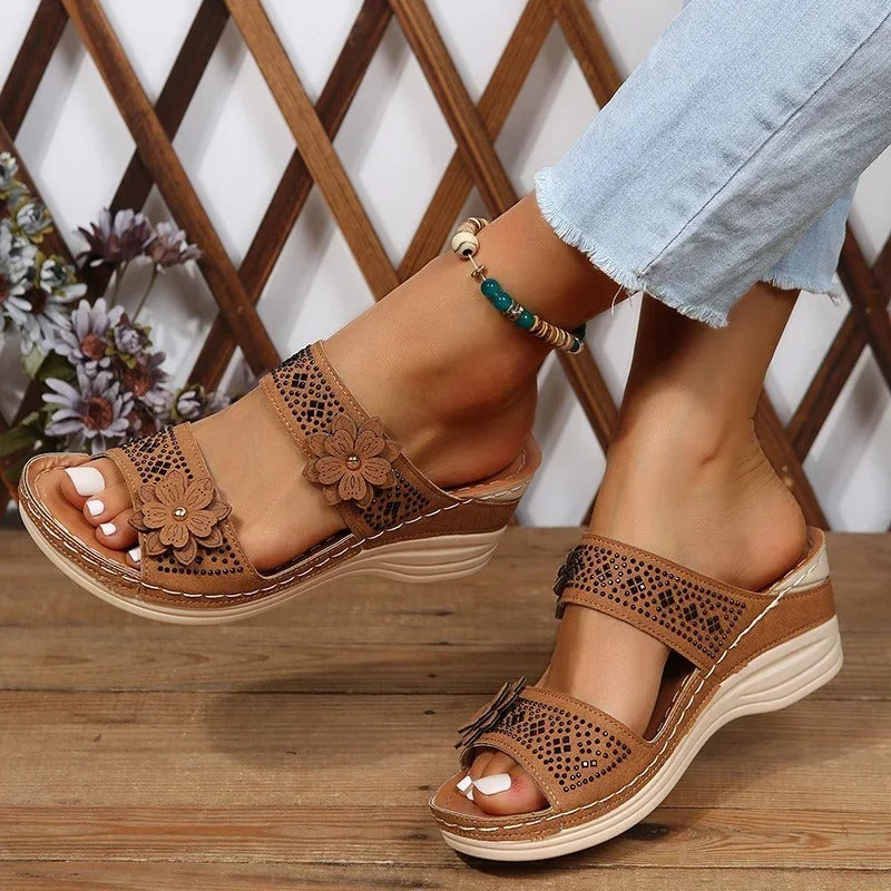 Bella - Elegant Floral Sandals