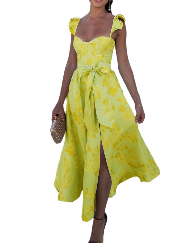 Daisy - Butterfly Print Ribbon Dress