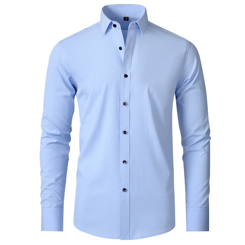 Kian - Stretch Long Sleeve Button-Down Shirt