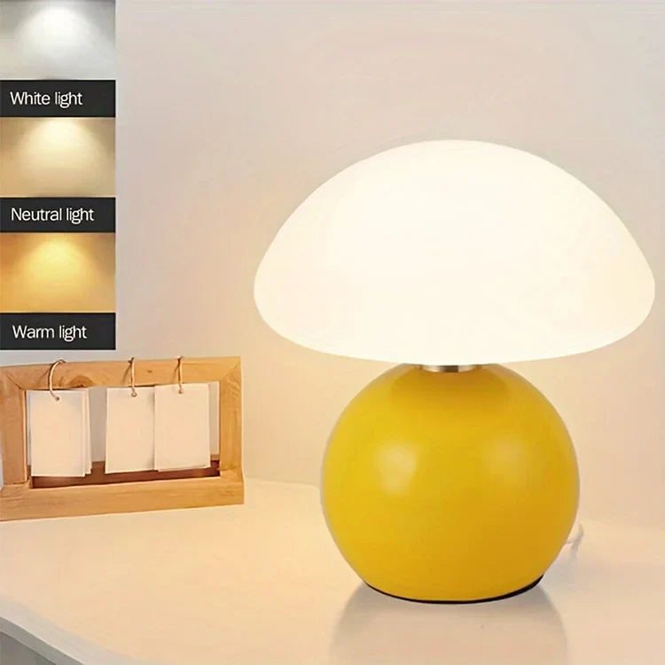 Mushy Glow Multicolored Mushroom Lamp