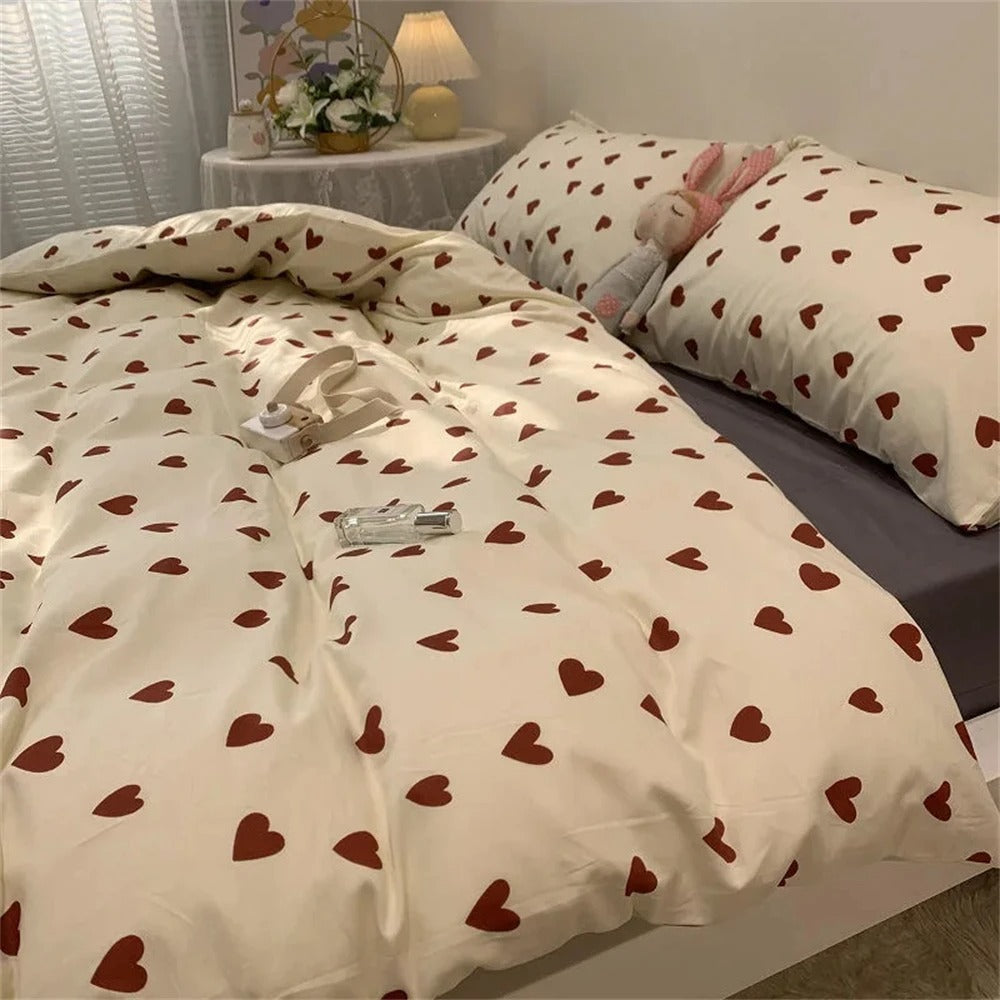 Velvet Heart - Heart-themed duvet cover