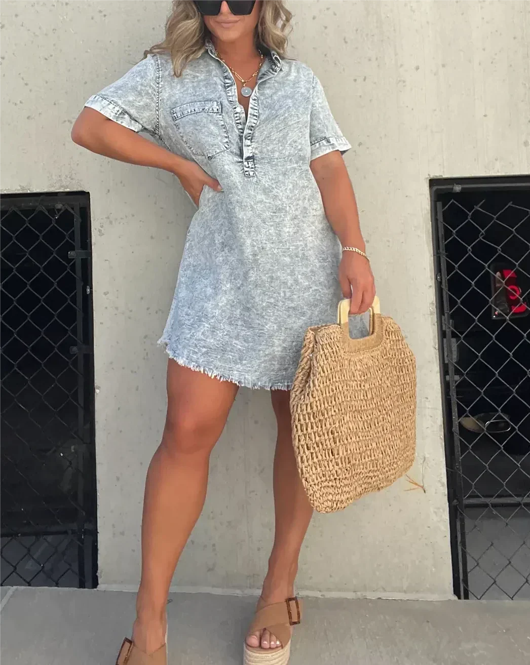 Suzanne – Stylish Denim Dress