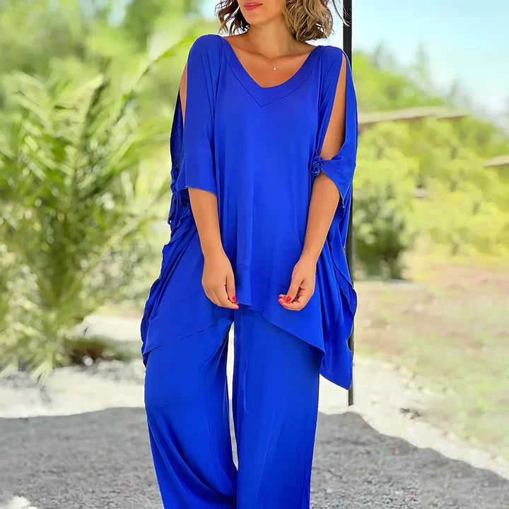 Tomiko - Soft and stylish top and bottom set