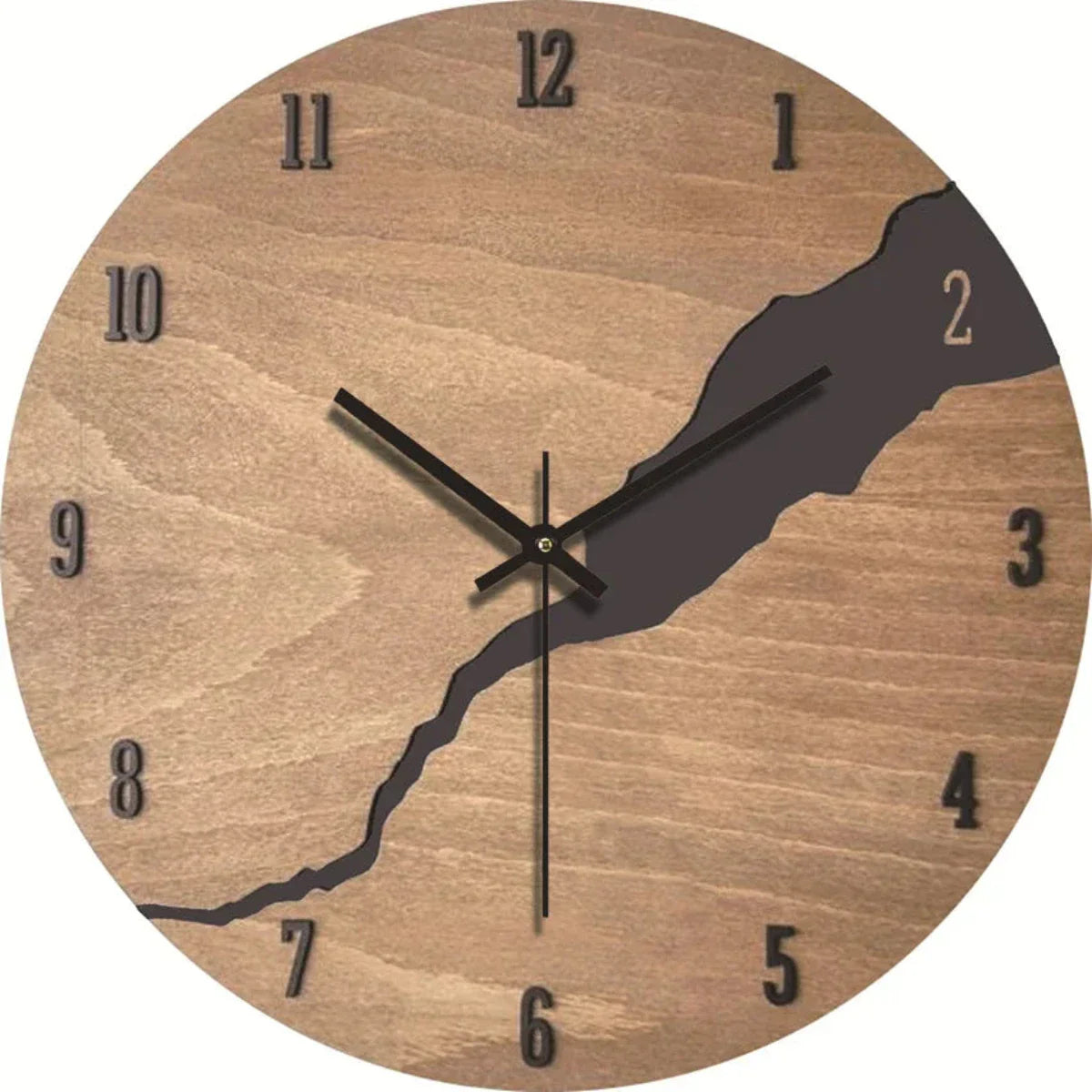 Elegant wooden wall clock