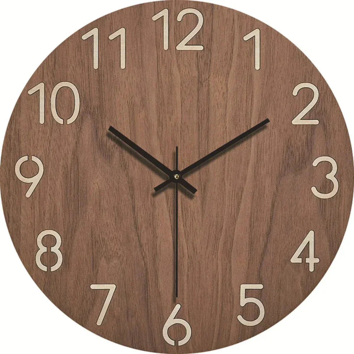 Elegant wooden wall clock