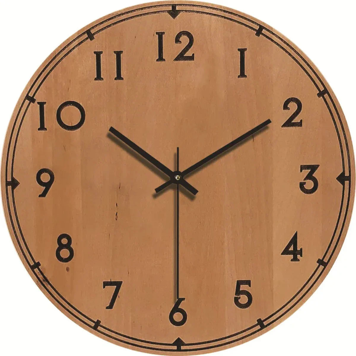 Elegant wooden wall clock