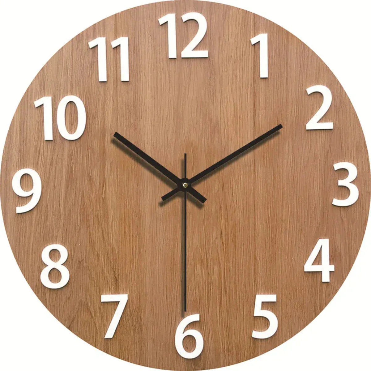 Elegant wooden wall clock