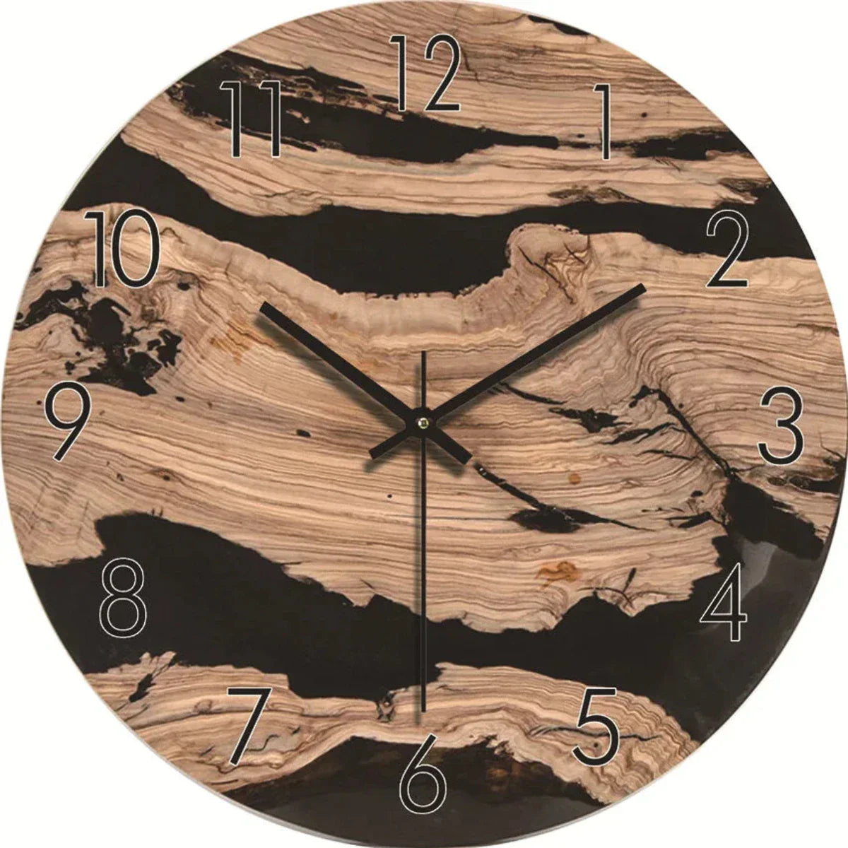 Elegant wooden wall clock