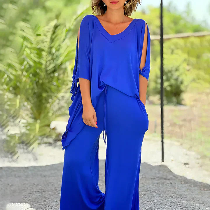 Tomiko - Soft and stylish top and bottom set