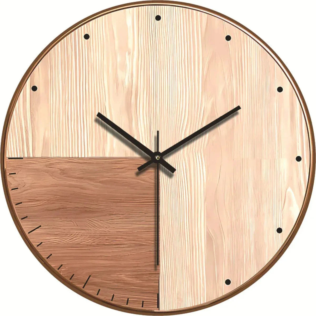 Elegant wooden wall clock