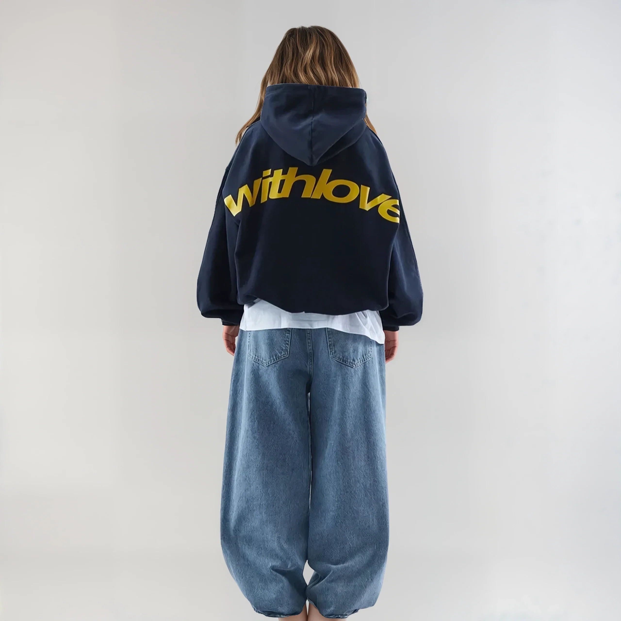 Classic printed hoodie - soft cotton blend - casual and comfortable
