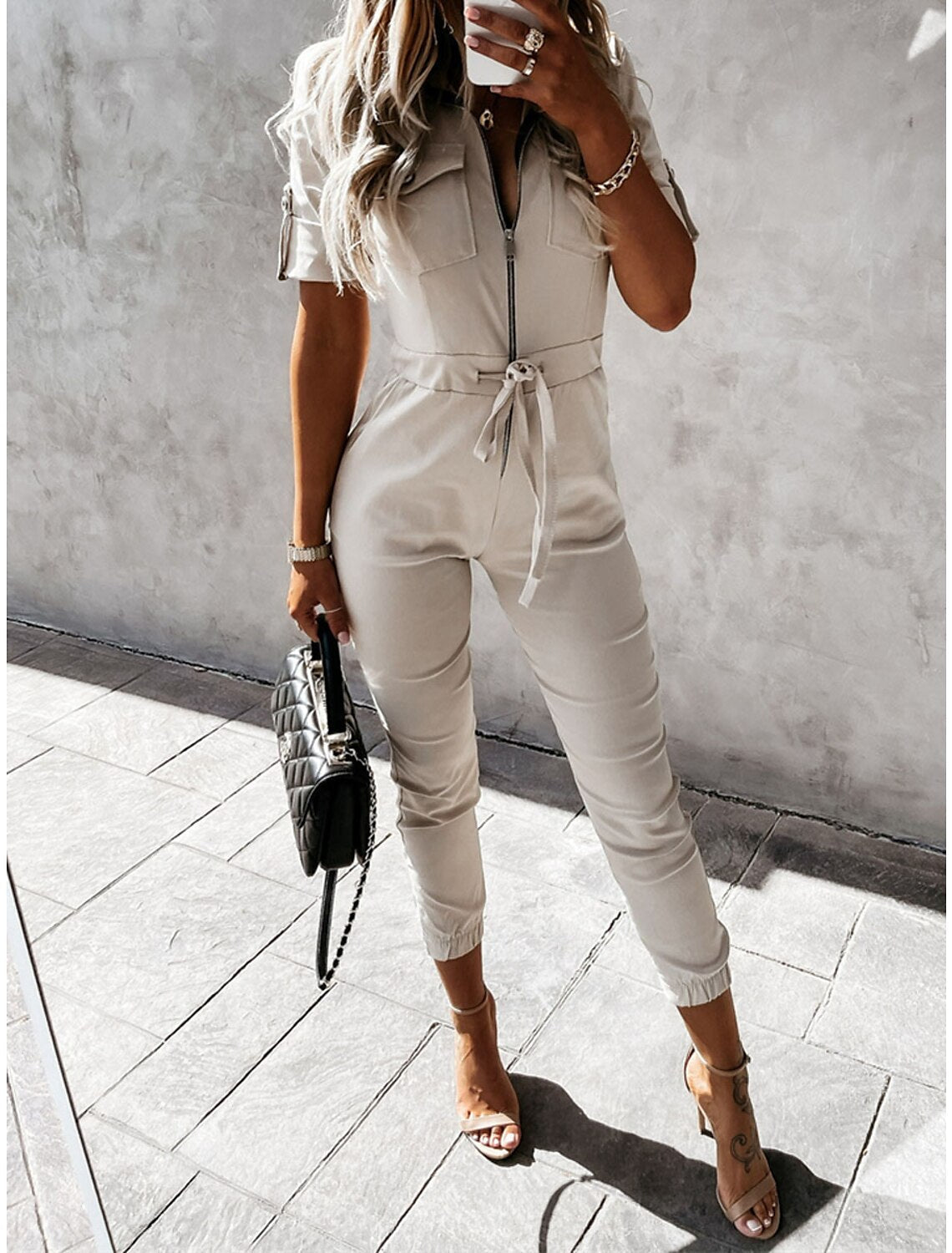 Tanya – Trendy Cargo Jumpsuit