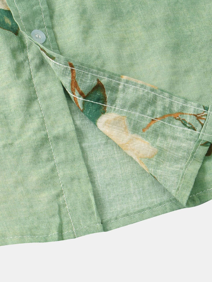 Hell - Flower Print Button-Down Shirt