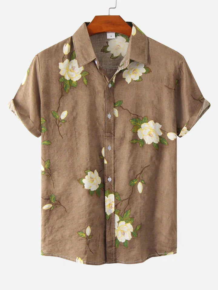Hell - Flower Print Button-Down Shirt