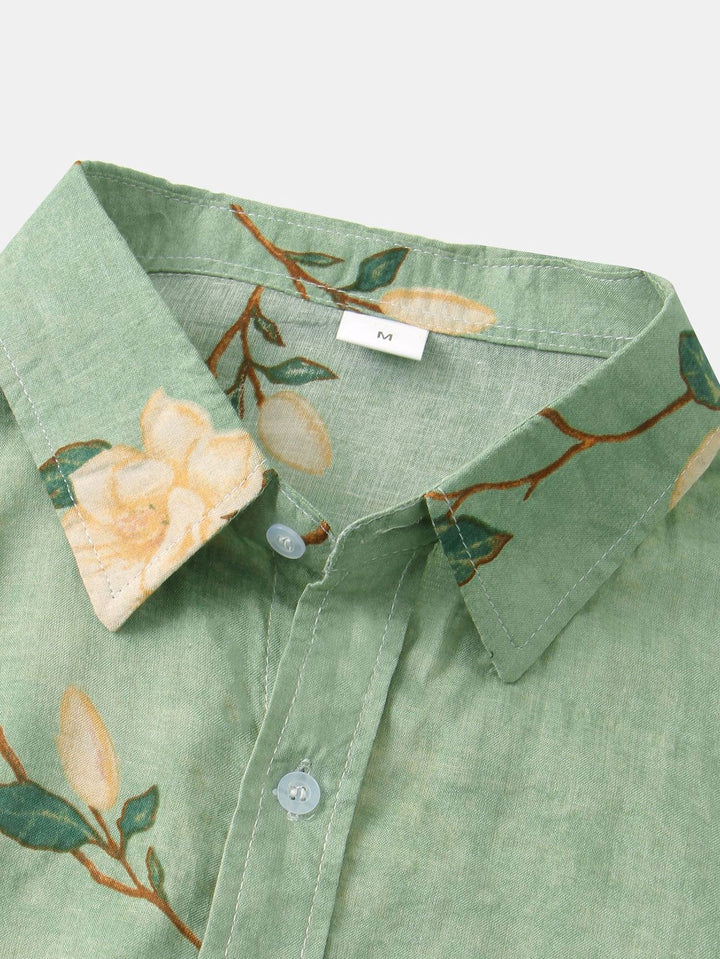 Hell - Flower Print Button-Down Shirt