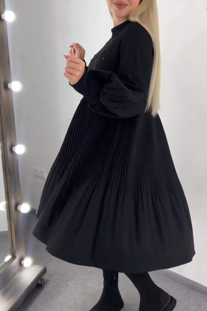 Mina - Pleated Grace Dress