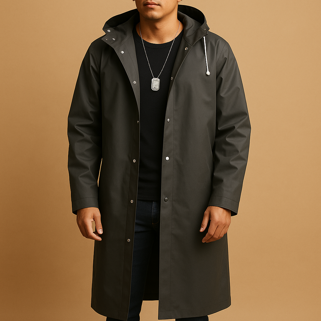 Men's Long Waterproof EVA Rain Jacket | Niels