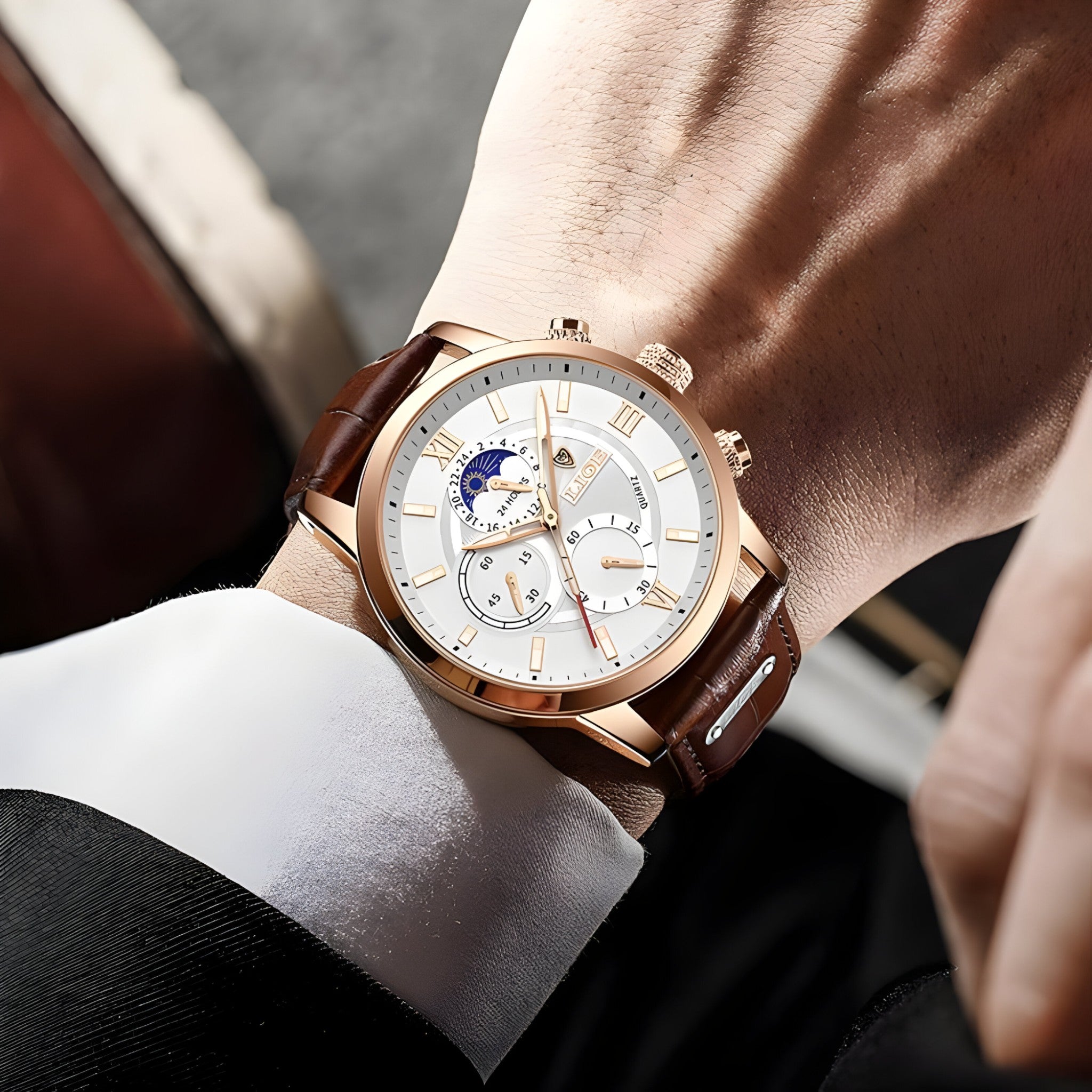 オーレリアン エレガント 防水腕時計