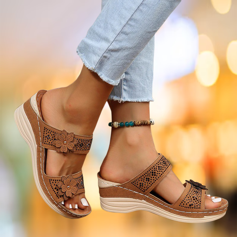 Bella - Elegant Floral Sandals