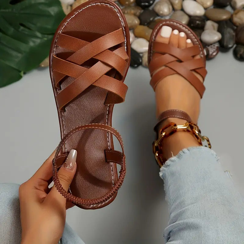 Victoria braided sandals